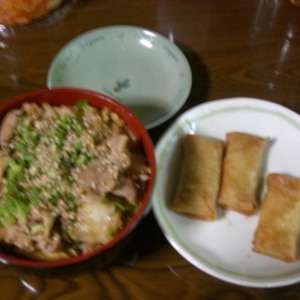 豚キムチ丼